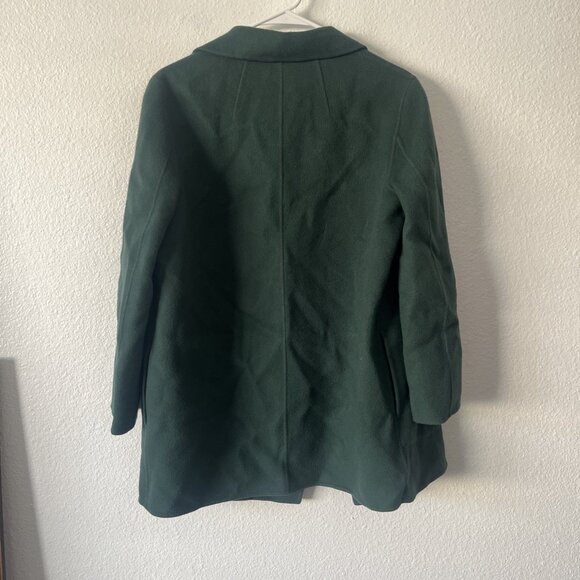 Theory Sileena Wool-Cashmere Overlay Coat in Spruce Size Medium Green - Picture 4 of 4